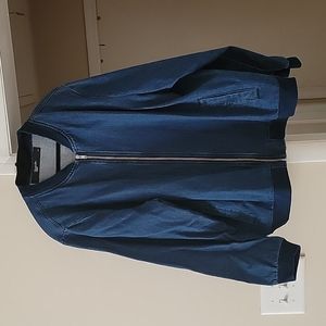 Denim Lightweight Bomber Jacket - Size 22